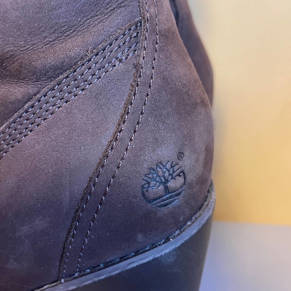 Timberland Meriden Chukka Wedge Boots 9 8447R Brown Leather Platform Shoes - Picture 7 of 9